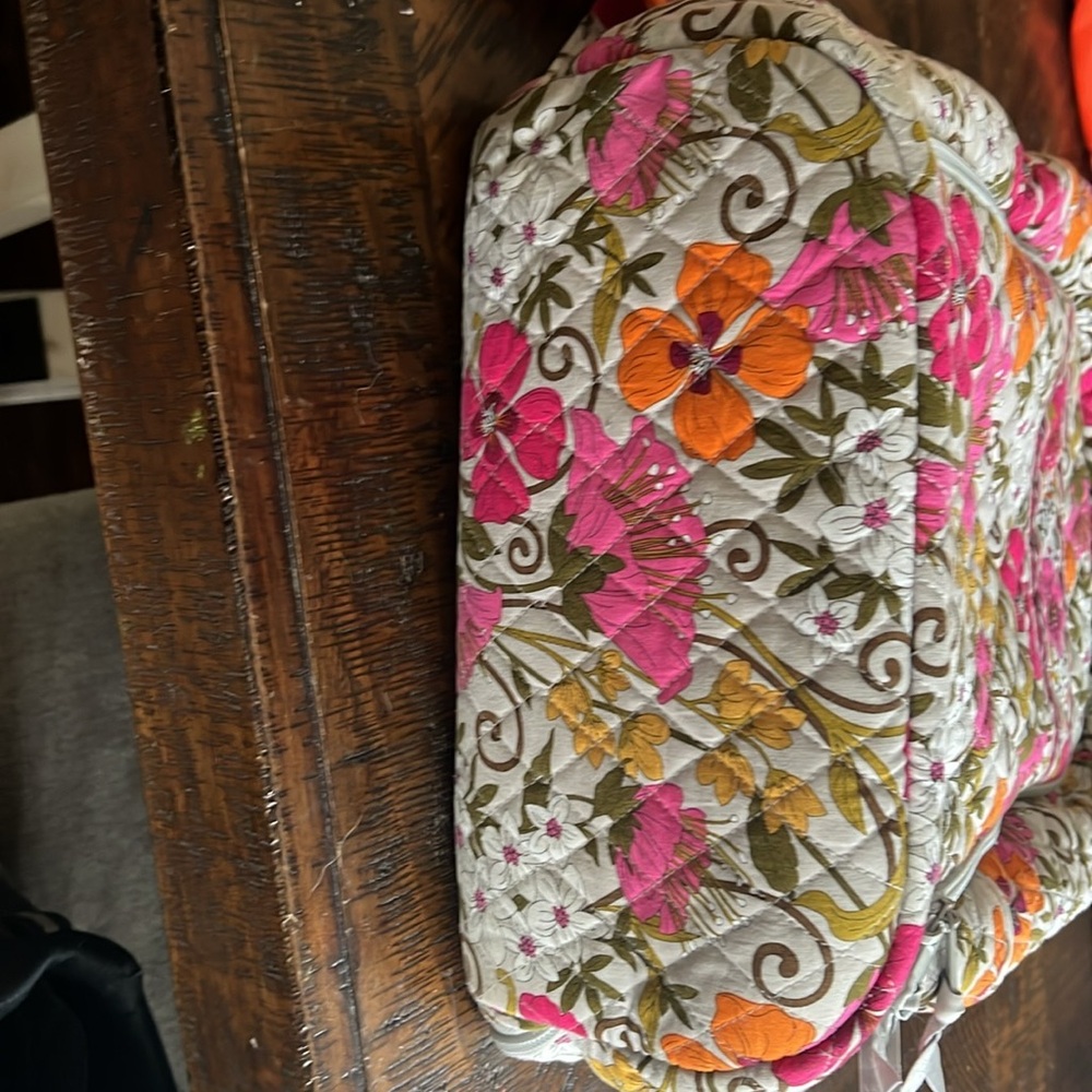 Vera Bradley Floral Quilted Backpack - Picture 8 of 9